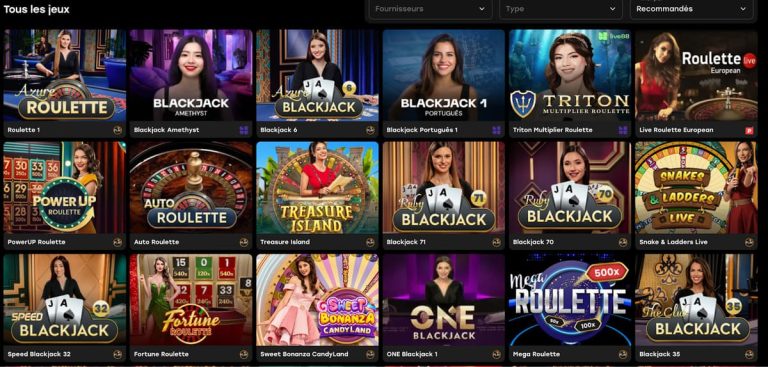 FairSpin Casino jeux live